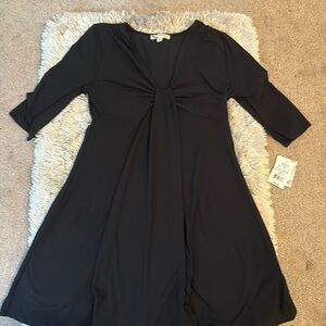 NWT size small black empire style dress